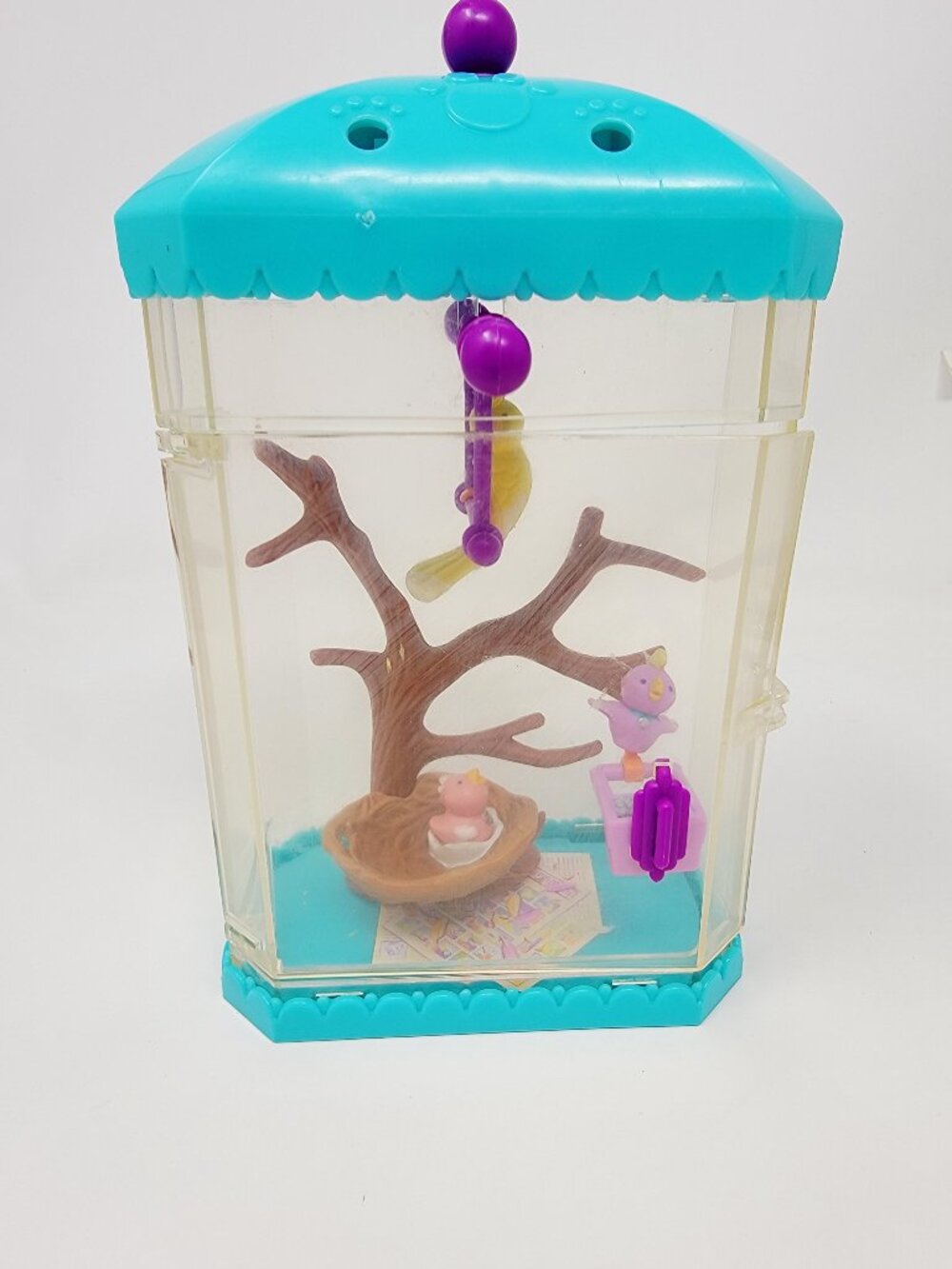 Vintage 1994 Littlest Pet Shop Chirpy Birds Nesting Home Playset Partial Kenner
